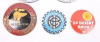 BADGES: A collection of eight interesting badges including Triumph Sports Owners Association, Automovel Club Do Brasil, and others. Largest approx 10 cm wide. - 2