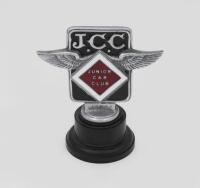 BADGE: An original &lsquo;Junior Car Club&rsquo; enamelled membership grill badge by Elkington & Co, stamped &lsquo;1397&rsquo;