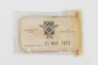 BADGE: An original &lsquo;Junior Car Club&rsquo; enamelled membership grill badge by Elkington & Co, stamped &lsquo;1397&rsquo; - 4