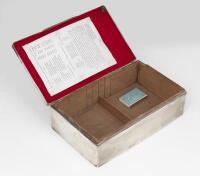LE MANS 1930: An important Sterling Silver presentation cigar box for a second-place result at the 1930 Le Mans [Richard Watney/Frank Clemens] - 2