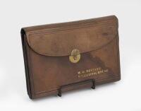 BENTLEY: A circa 1920s/1930s fine leather compendium stamped in gilt lettering W.O. Bentley Millbrook House