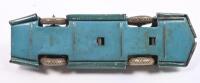 BLUEBIRD: A circa 1930s German Arnold tinplate clockwork 'Bluebird' land speed record car, 15cm long - 5