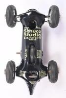 SCHUCO MERCEDES BENZ: A modern re-released Schuco&nbsp;Studio Mercedes&nbsp;Benz wind up toy, #7 silver. Approx 14cm in length.&nbsp; - 4