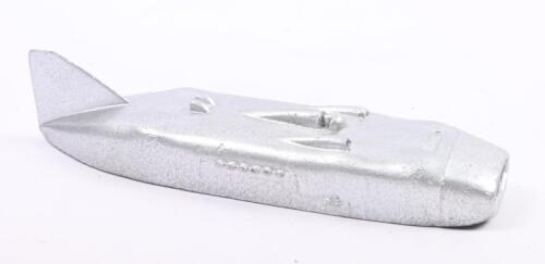THUNDERBOLT: A circa 1937 Dinky model of Captn. G.E.T. Eyston's 'Thunderbolt' land speed record racer, made by Meccano, approx 12.5cm long