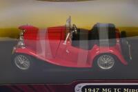 MG TC MIDGET: A 1:18 scale&nbsp;1947 MG TC Midget, finished in red&nbsp;paintwork with black&nbsp;interior - 2