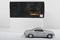 VOLKSWAGEN KARMANN GHIA: A&nbsp;1:24 scale Volkswagen Karmann Ghia model, finished in&nbsp;silver paintwork with a&nbsp;black and white interior