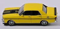 FALCON GTHO: A 1:24 scale&nbsp;XY Falcon GTHO Phase III model, finished in yellow paintwork with black stripes - 2
