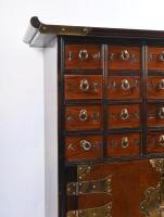 CABINET: A pair of decorative&nbsp;Asian low wooden cabinets, 77cm high. - 4