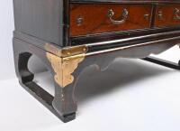 CABINET: A pair of decorative&nbsp;Asian low wooden cabinets, 77cm high. - 15