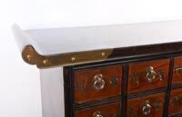 CABINET: A pair of decorative&nbsp;Asian low wooden cabinets, 77cm high. - 16