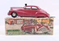 TRI-ANG: A excellent c1950s Tri-Ang Minic Clockwork Scale Model Buick Police Car with original box