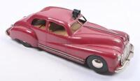TRI-ANG: A excellent c1950s Tri-Ang Minic Clockwork Scale Model Buick Police Car with original box - 3