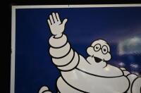 MICHELIN: A large original 1977 two piece Michelin Tyres enamel sign, 294cm wide overall - 6