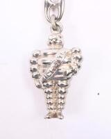 MICHELIN: Two high quality modern Michelin Bibendum&nbsp;metal key chains, approx 4.5cm tall. - 2