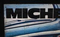 MICHELIN: A original 1970s tin Michelin 'XVS Radial' tyres sign, 80cm high. - 2