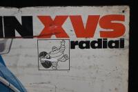 MICHELIN: A original 1970s tin Michelin 'XVS Radial' tyres sign, 80cm high. - 3