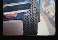 MICHELIN: A original 1970s tin Michelin 'XVS Radial' tyres sign, 80cm high. - 4