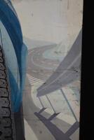 MICHELIN: A original 1970s tin Michelin 'XVS Radial' tyres sign, 80cm high. - 6