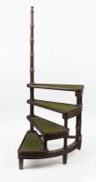 LIBRARY STAIRS: A set of mahogany&nbsp;library steps [Saleroom Notice]