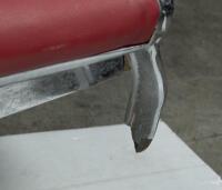 BARBERS CHAIR: A pair of heavy circa 1950s/1960s barbers chairs made by the 'Raynor Chair & Equipment Co' of South Melbourne - 12