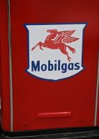 MOBIL: A restored industrial sized Gilbarco&nbsp;petrol pump in 'Mobilgas' livery, with 'Pegasus' globe affixed to top, 142cm high - 4