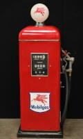 MOBIL: A restored industrial sized Gilbarco&nbsp;petrol pump in 'Mobilgas' livery, with 'Pegasus' globe affixed to top, 142cm high - 14