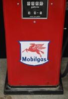 MOBIL: A restored industrial sized Gilbarco&nbsp;petrol pump in 'Mobilgas' livery, with 'Pegasus' globe affixed to top, 142cm high - 16