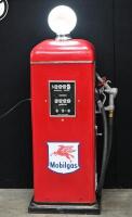 MOBIL: A restored industrial sized Gilbarco&nbsp;petrol pump in 'Mobilgas' livery, with 'Pegasus' globe affixed to top, 142cm high - 21