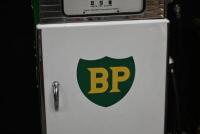 BP: A restored c1960s-1970s Wayne model 605 petrol bowser in BP livery, plastic BP shield logo globe affixed to top. Approx 184cm high - 6