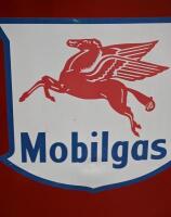 MOBIL: A restored c1960s-1970s Wayne model 605MH petrol bowser in 'Mobilgas' livery, with 'Pegasus' globe affixed to top. - 17