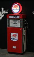 MOBIL: A restored c1960s-1970s Wayne model 605MH petrol bowser in 'Mobilgas' livery, with 'Pegasus' globe affixed to top. - 26