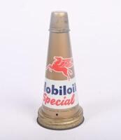 MOBIL: A original Mobiloil 'Special' tin top oil pourer with dust cap.