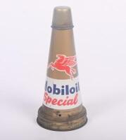 MOBIL: An original Mobiloil 'Special' tin top oil pourer with dust cap.