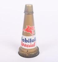 MOBIL: An original Mobiloil 'Special' tin top oil pourer with dust cap.