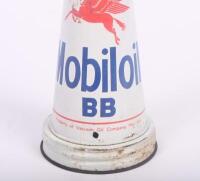 MOBIL: An original Mobiloil '50 BB' grade tin top oil pourer with dust cap. - 2