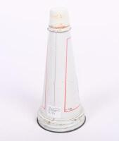 MOBIL: An original Mobiloil '50 BB' grade tin top oil pourer with dust cap. - 4