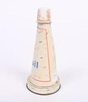 MOBIL: Two original Mobiloil '40&nbsp;AF' grade tin top oil pourers, each with dust caps - 6