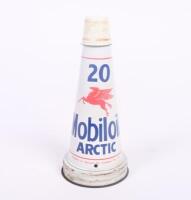 MOBIL: An original Mobiloil '20 Arctic' grade tin top oil pourer, with dust cap.