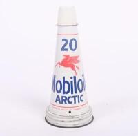 MOBIL: A original Mobiloil '20 Arctic' grade tin top oil pourer, with dust cap