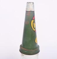 OIL BOTTLES: Two original&nbsp;early style, one imperial pint, Vacuum Oil Co. glass&nbsp;bottles with tin tops,&nbsp;one with Castrol Wakefield 'AA SAE.40', - 4