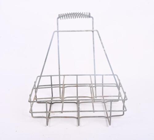 BASKET: A original wire six bottle rack, suited to oil bottles.