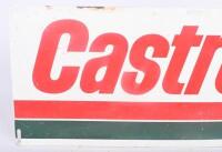 CASTROL: A c1980s Castrol hockey stick logo bottle rack sign, screenprinted, 76cm wide, 30.5cm high. - 2