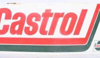 CASTROL: A c1980s Castrol hockey stick logo bottle rack sign, screenprinted, 76cm wide, 30.5cm high. - 3