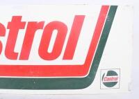 CASTROL: A c1980s Castrol hockey stick logo bottle rack sign, screenprinted, 76cm wide, 30.5cm high. - 4