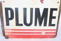PLUME: An original enamel 'Plume' flying Pegasus&nbsp;bowser front sign, 36cm wide, 50cm high. - 4