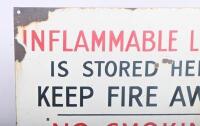 SIGN: An enamel safety warning sign 61cm wide, 46cm high. - 2