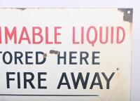 SIGN: An enamel safety warning sign 61cm wide, 46cm high. - 3