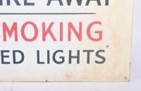 SIGN: An enamel safety warning sign 61cm wide, 46cm high. - 4