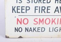 SIGN: An enamel safety warning sign 61cm wide, 46cm high. - 5