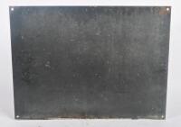 SIGN: An enamel safety warning sign 61cm wide, 46cm high. - 6
